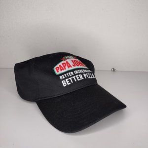 Papa Johns black hat by Preferred Marketing